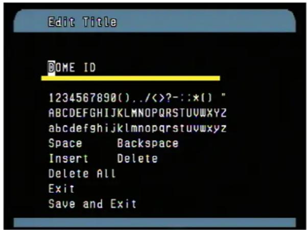 Vitek VT-PTZ18W - ZONE TITLE (MENU => Screen => Zone Title) - 2