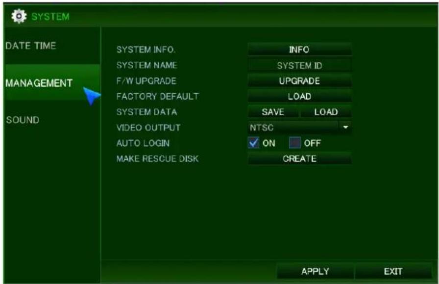 Vitek VT-NV800P - Upgrading System from the System Menu - 1