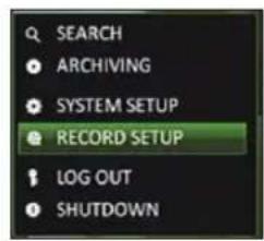 Vitek VT-SHE904A - To start the Record Setup menu - 5