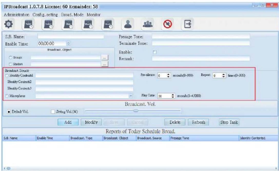 Portech IBS-20 - Display source setting - 1