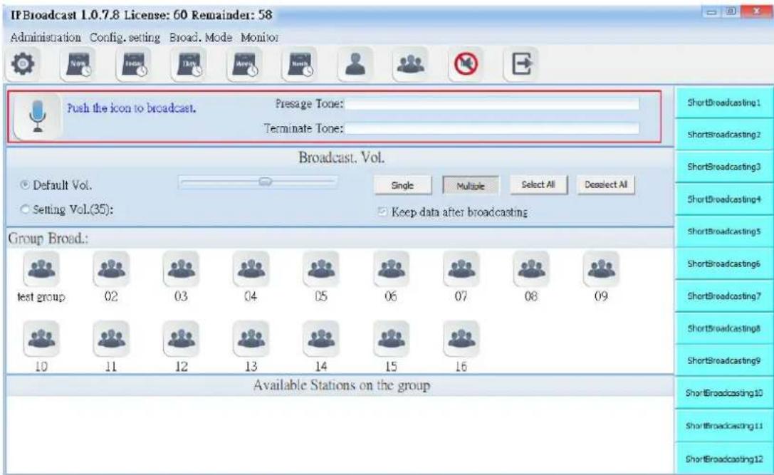 Portech IBS-20 - Broadcast startup diagram and sound file setting - 1