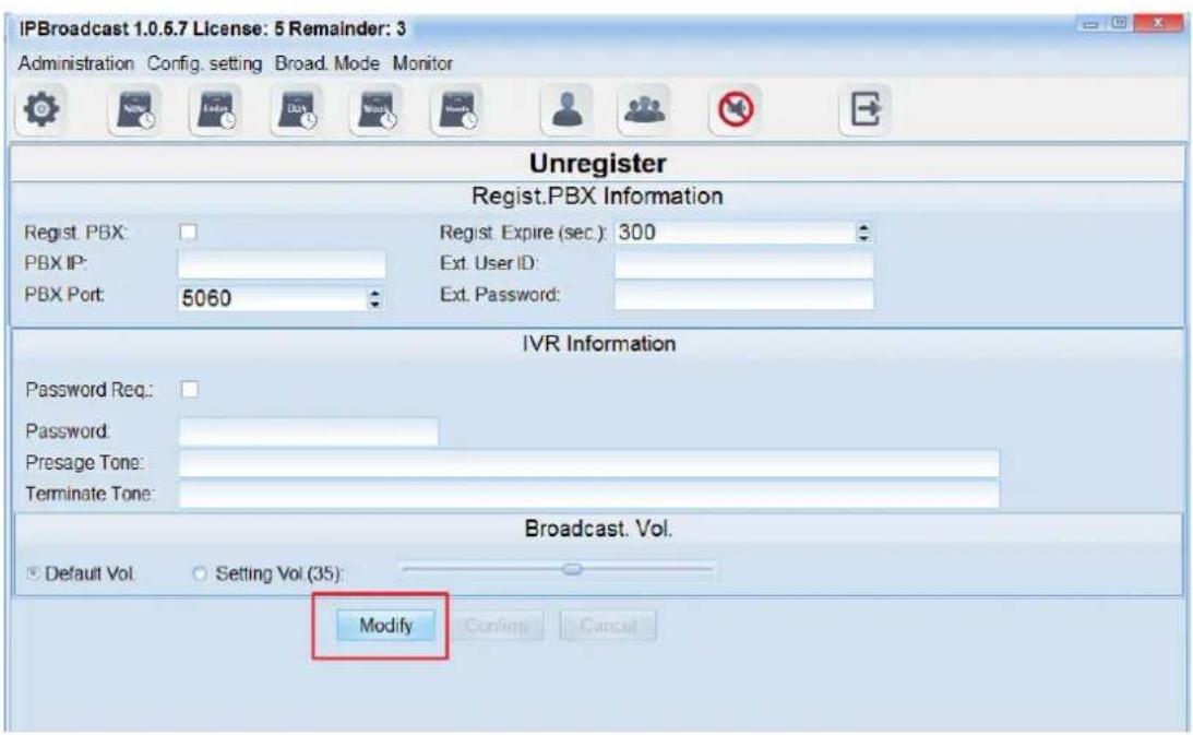 Portech IBS-20 - Broadcast point volume - 2
