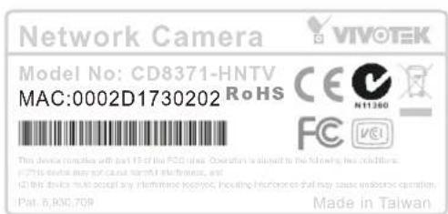 Vivotek CD8371-HNVF2 - Software Installation - 3