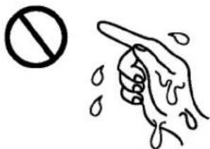 LG LS-B0760HE - Do not insert your finger or stick, etc. into the air inlet/air outlet. - 2