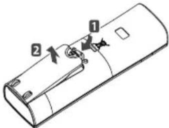 LG S24LHC - Установка батареек - 1