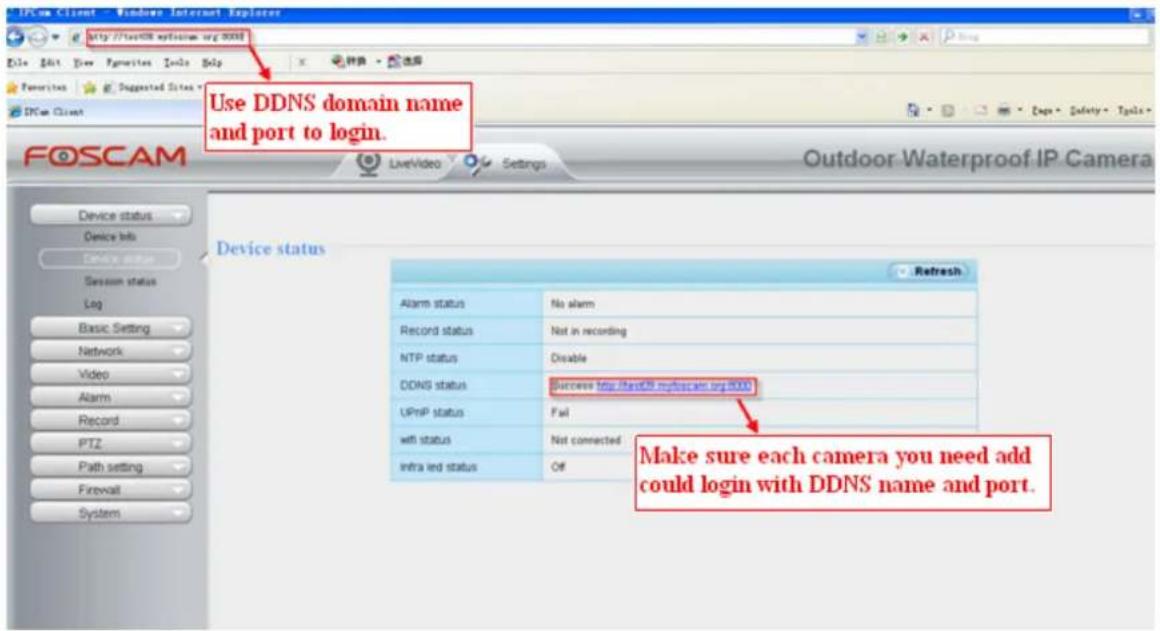 FOSCAM FI9831PW - Add cameras in WAN - 1