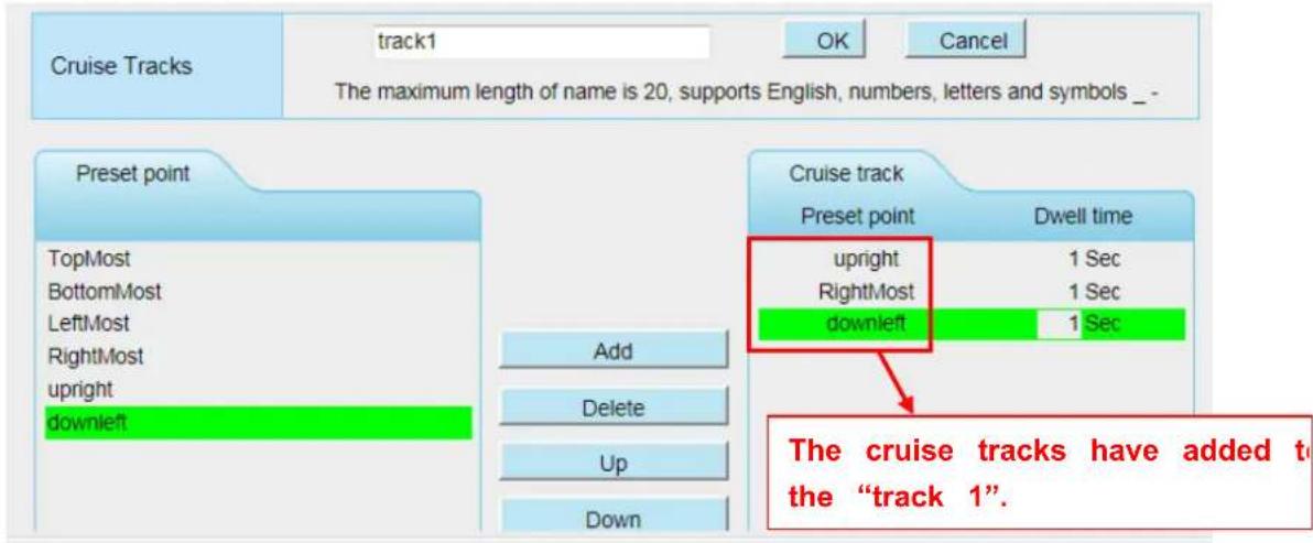 FOSCAM FI9831PW - How to do add cruise tracks? - 3