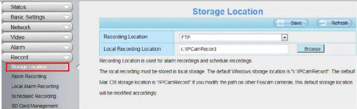 FOSCAM FI9831PW - Storage Location - 1