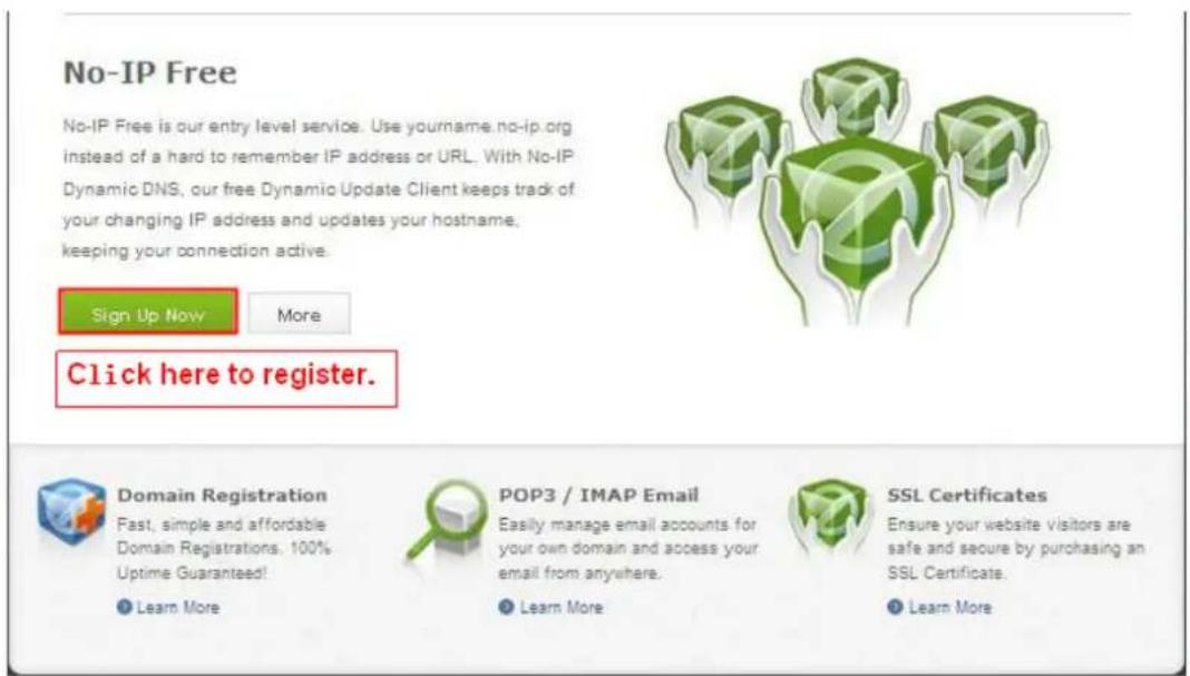 FOSCAM FI9831PW - ① Step 1, Go to the website www.no-ip.com to create a free hostname - 2