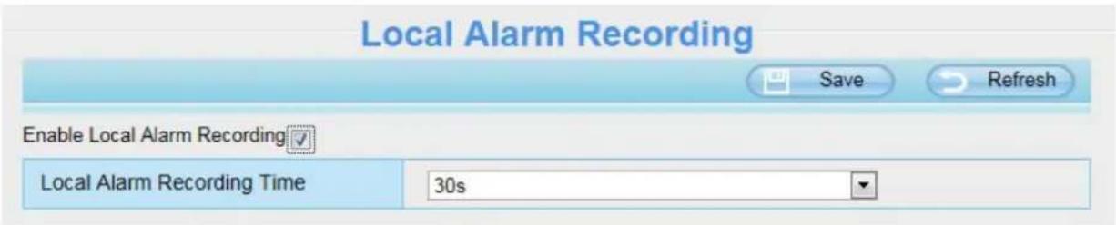 FOSCAM FI9804PS - Local Alarm Location - 1