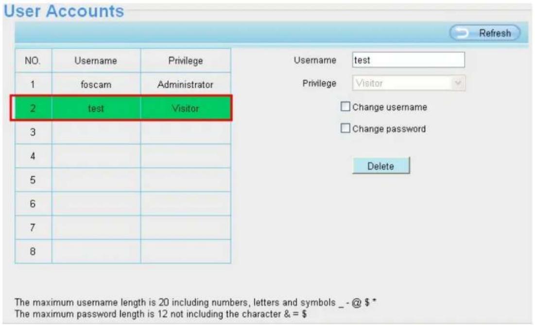 FOSCAM FI9804PS - How to add account? - 2