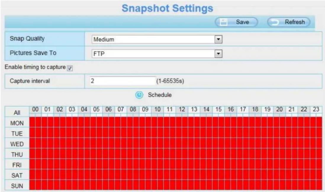 FOSCAM FI9804PS - Snapshot Settings - 1