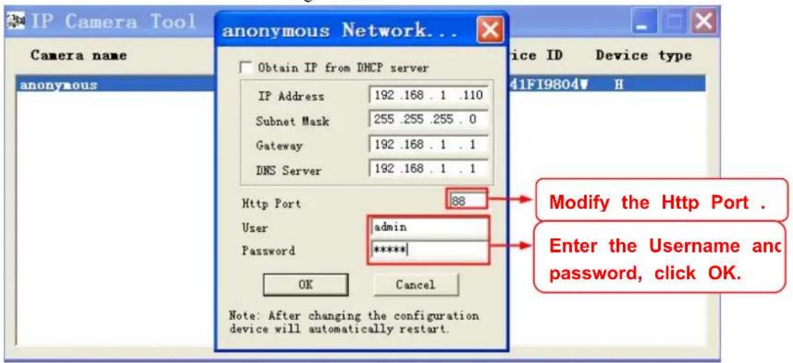 FOSCAM FI9804PS - Another way to change the HTTP port no. - 2