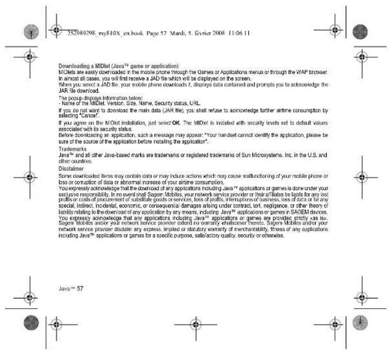 SAGEM my810X - SAR - 42
