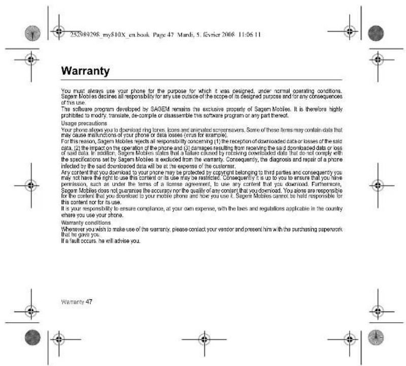 SAGEM my810X - SAR - 12