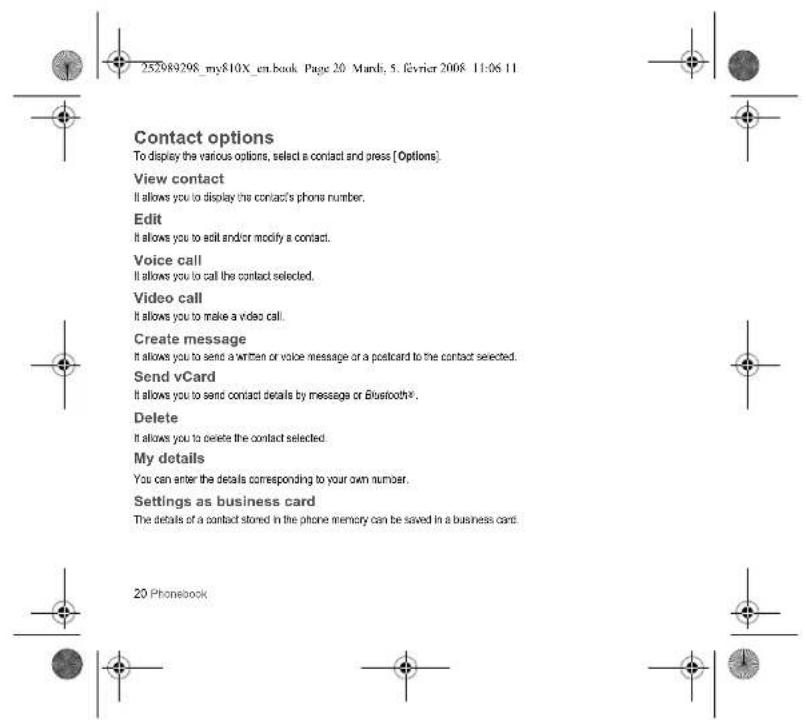 SAGEM my810X - Calls - 10