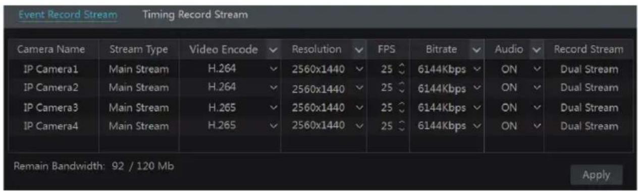 Vitek VT-TNR6480 - Encode Parameters Setting - 1