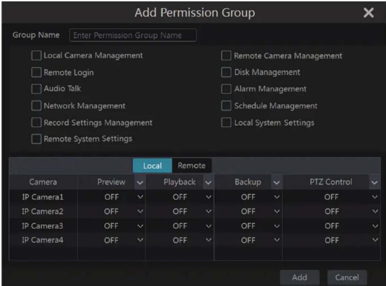 Vitek VT-TNR6480 - Add Permission Group - 2
