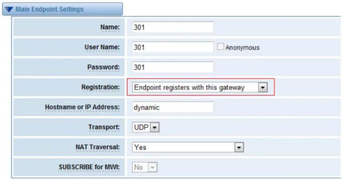 OpenVox iAG840 - Main Endpoint Settings - 2