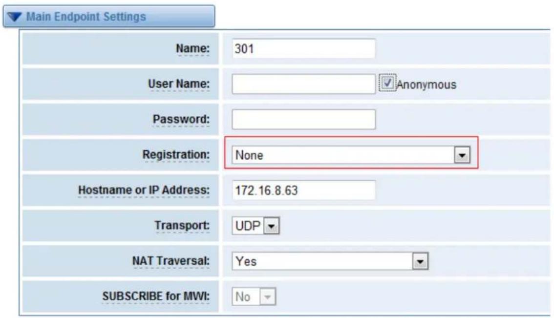 OpenVox iAG880 - Main Endpoint Settings - 1