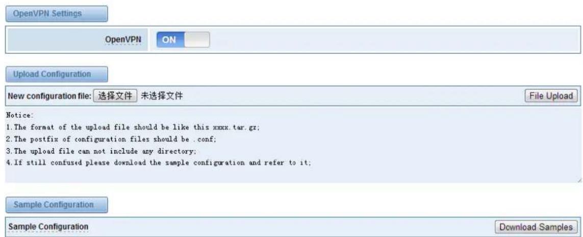 OpenVox iAG880 - OpenVPN Settings - 1