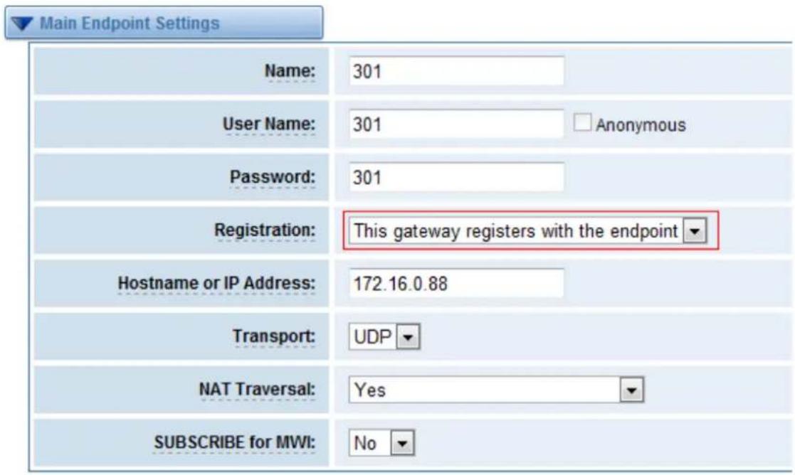 OpenVox iAG880 - Main Endpoint Settings - 3