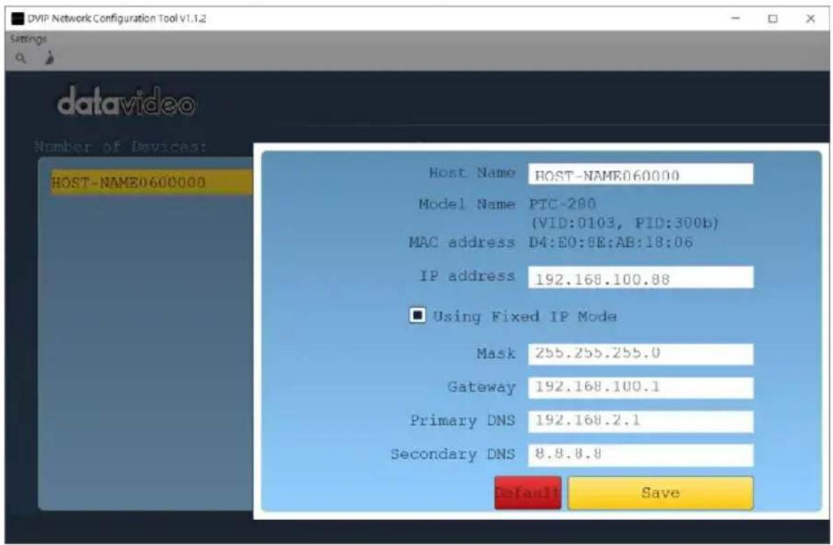 DataVideo PTC-280NDI - DVIP - 4