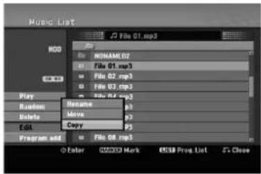 LG RH2S9 - Selecting multiple files (folders) - 1