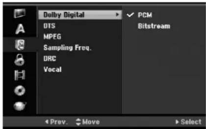 LG RH2S9 - Audio Settings - 1