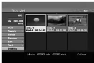 LG RH2S9 - Selecting multiple titles on HDD - 1