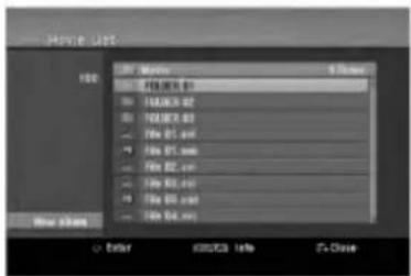 LG RH1657 - Playing a DivX Movie File - 1