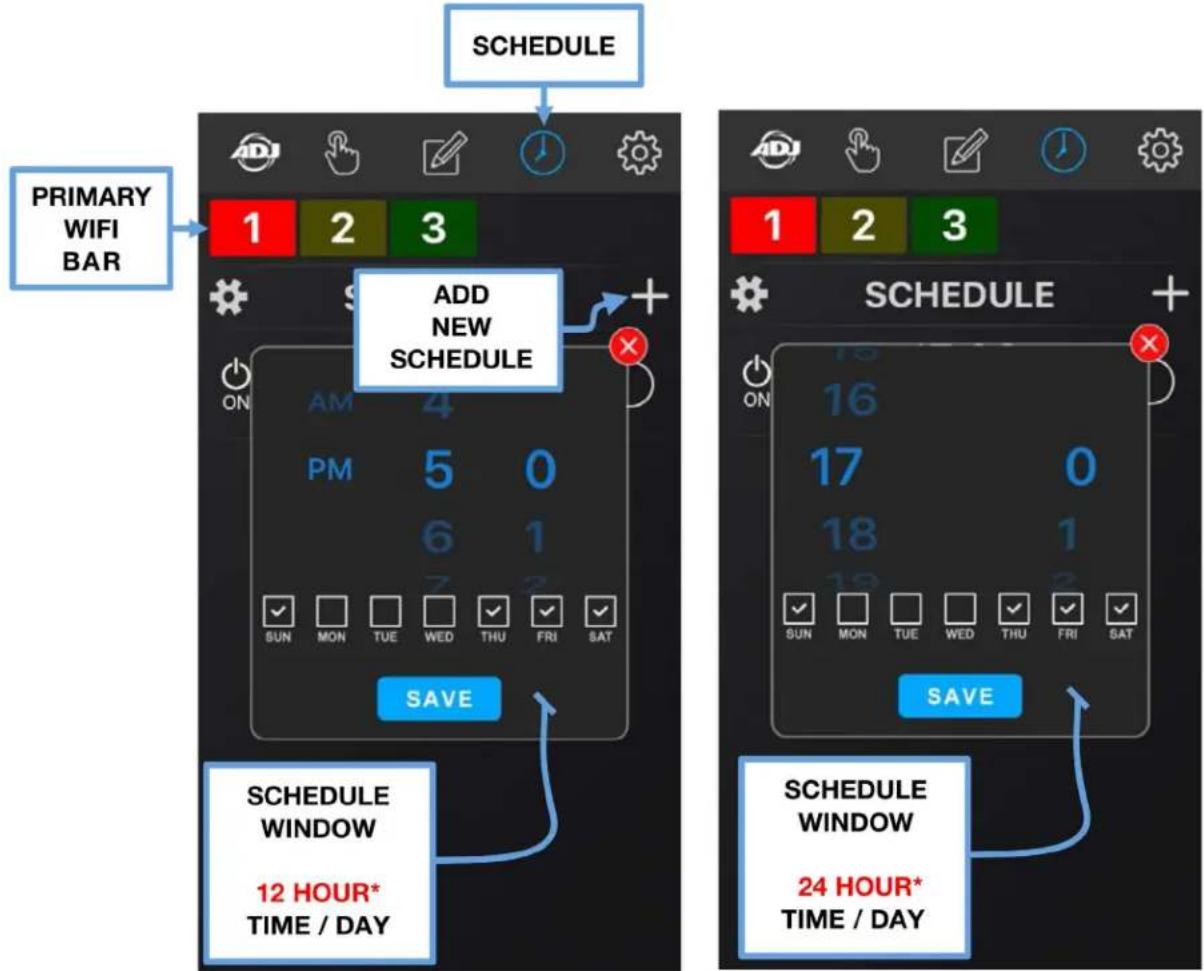 American DJ Airstream Wi-Fi Bar - TIME / PROGRAM [continued] - 1
