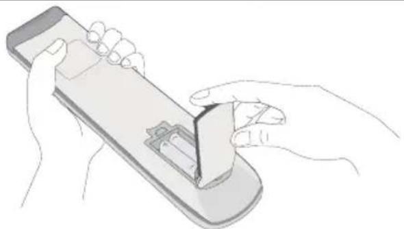BENQ CS7501 - Installing remote control batteries - 4