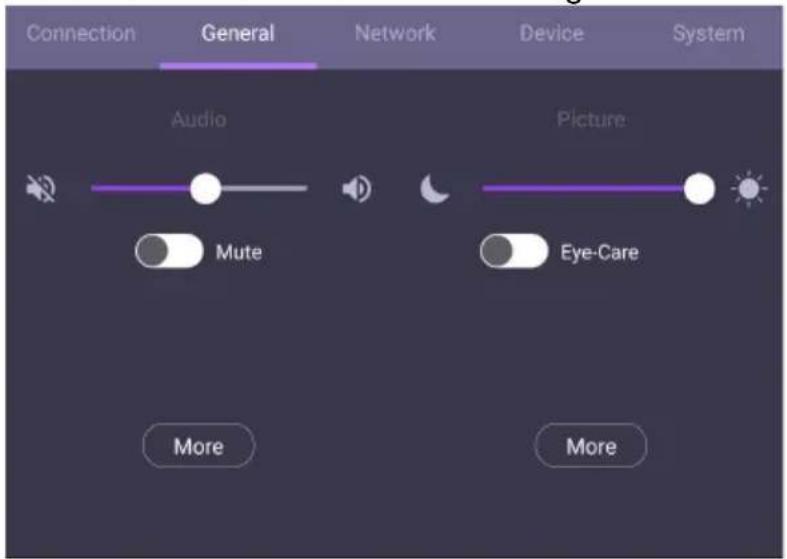 BENQ CS7501 - General settings - 1