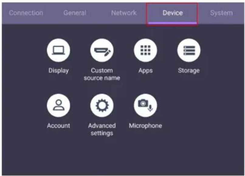 BENQ CS7501 - Device settings - 1