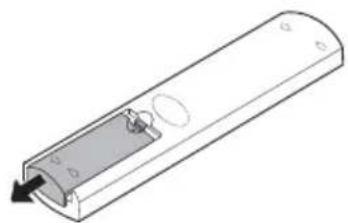 BENQ ST02S - Using the remote control Installing remote control batteries - 1
