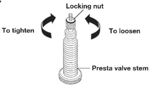 Auto Joe 24V-AJC-LTX - To use the Presta valve adapter: - 1
