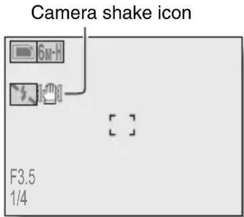 SANYO Xacti VPC-C6E - If the camera shake icon appears... - 2