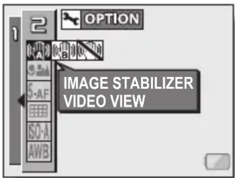 SANYO Xacti VPC-C6E - Select the image stabilizer menu. - 1