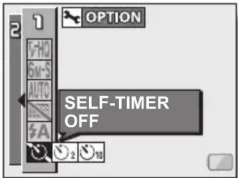 SANYO Xacti VPC-C6E - Select the self-timer menu. - 1