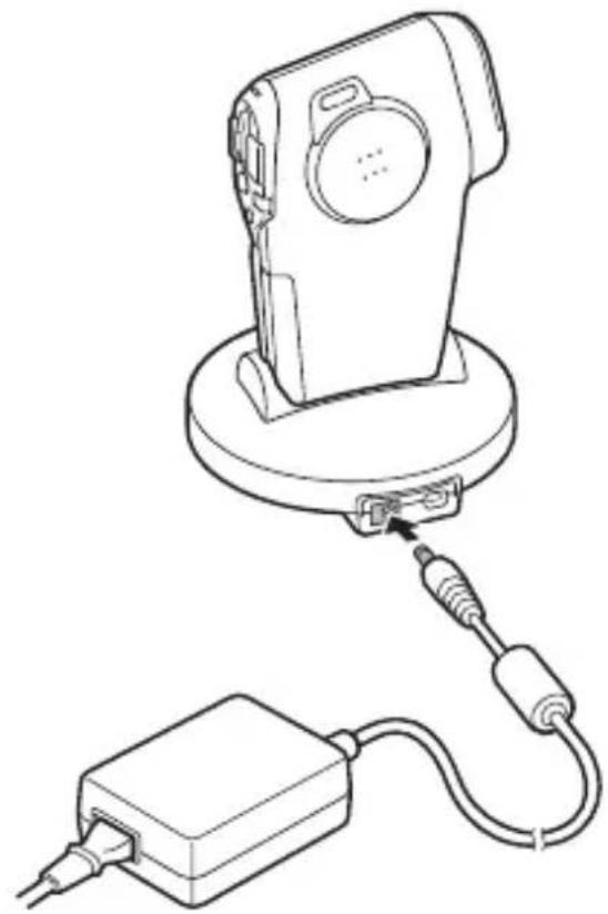 SANYO Xacti VPC-C6E - Using the docking station to charge the battery pack - 1