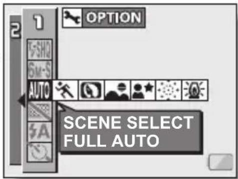 SANYO Xacti VPC-C6E - Select the scene select menu. - 1