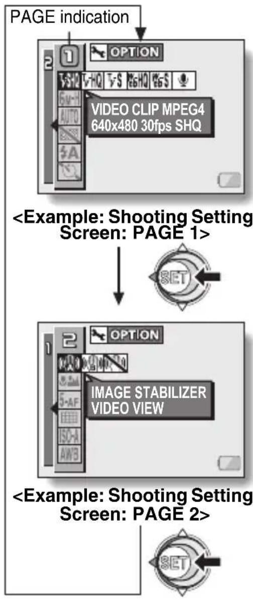 SANYO Xacti VPC-C6E - Toggle the SET button to the left. - 1
