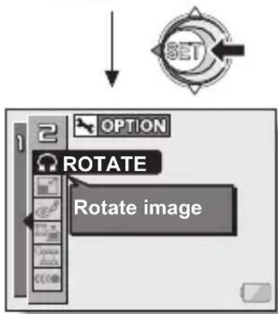 SANYO Xacti VPC-C6E - Toggle the SET button to the left. - 2