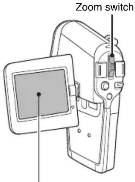 SANYO Xacti VPC-C6E - Press the zoom switch to compose the desired image. - 1