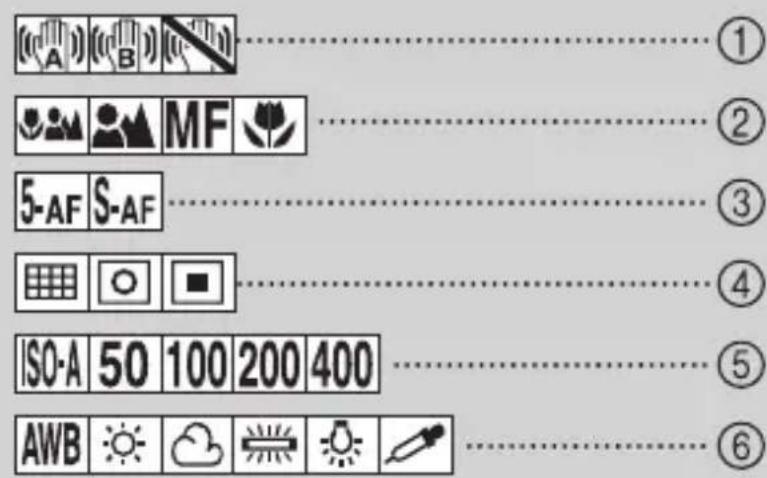 SANYO Xacti VPC-C6E - DISPLAYING THE SHOOTING SETTING SCREENS - 2