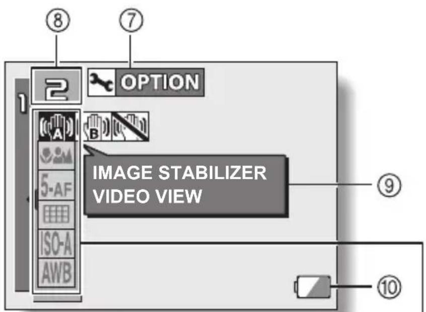 SANYO Xacti VPC-C6E - DISPLAYING THE SHOOTING SETTING SCREENS - 1