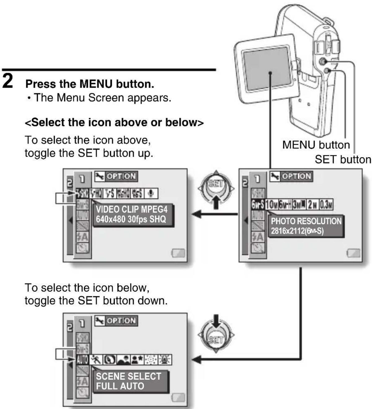 SANYO Xacti VPC-C6E - Turn on the camera (page 26). - 1