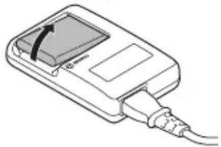 SANYO Xacti VPC-CS1PX - When the CHARGE indicator turns off, unplug the power cord from the power outlet, and remove the battery pack from the charger. - 1