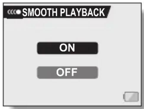SANYO Xacti VPC-C40GX - Smooth out the motion during video clip playback: Smooth playback(page 98) - 1